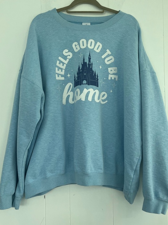 Disney Sweaters - Disney Feels Good To Be Home Cinderella Castle Crewneck Sweatshirt Size 3X